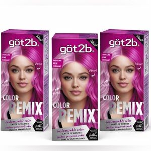 Got2b - 3pack - Color Remix PINK Hair Dye